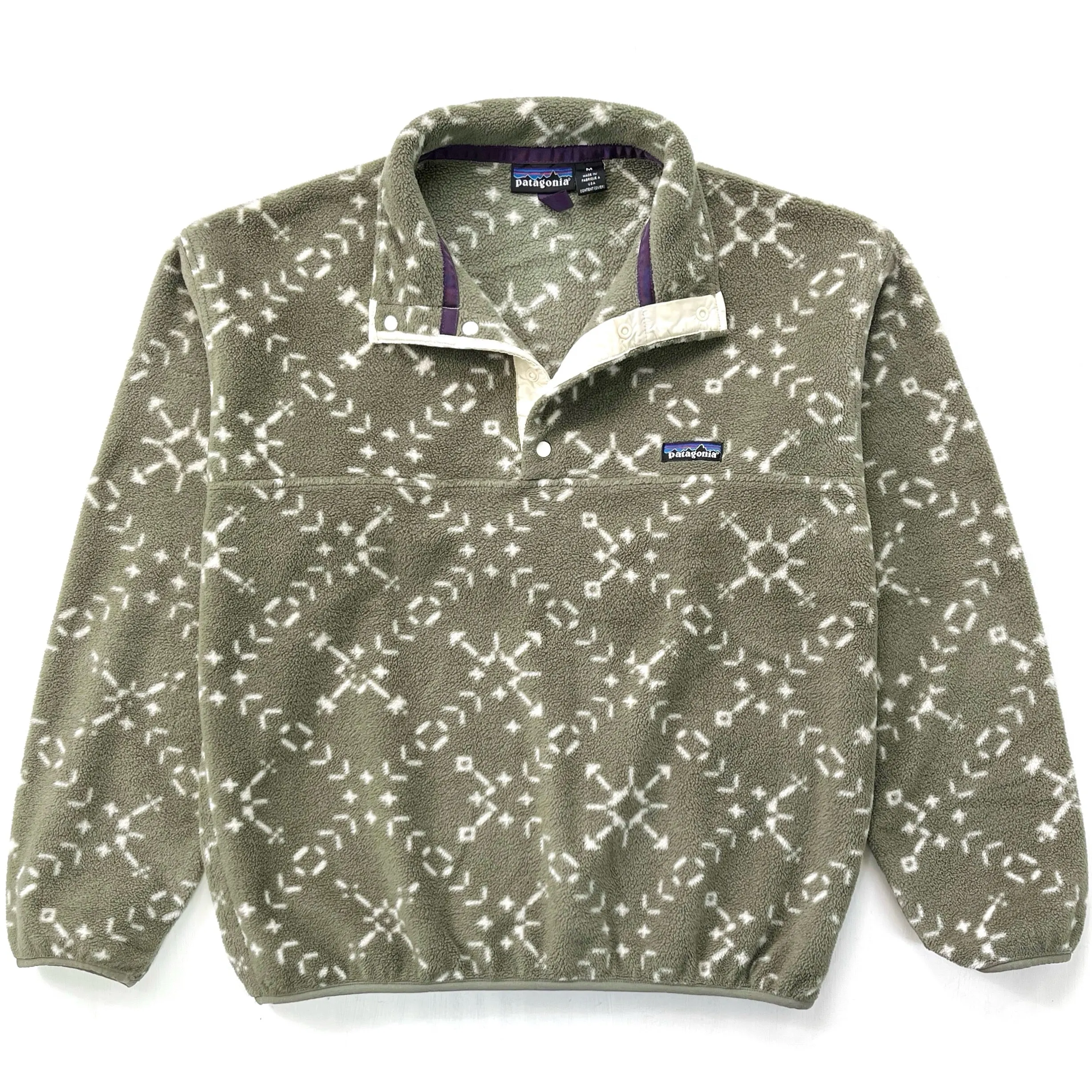 1994 Patagonia Printed Synchilla Snap-T, Sno: Chaparral (M)