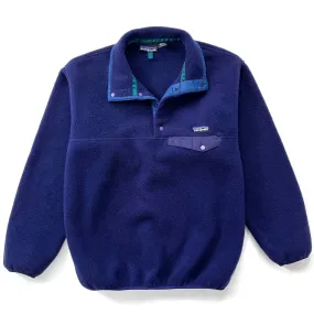 1995 Patagonia Synchilla Snap-T, Bright Navy & Storm Blue (M)