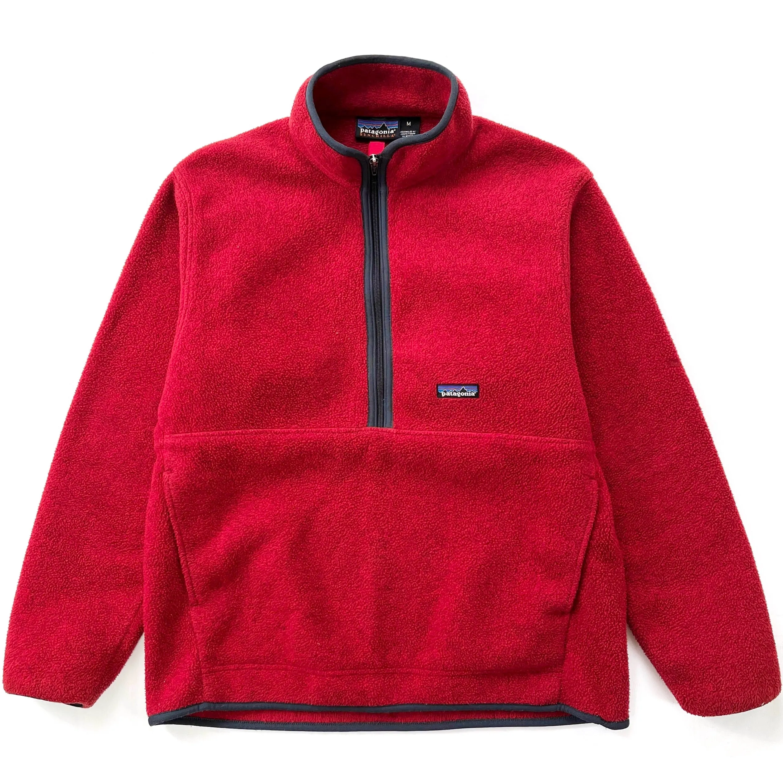 1999 Patagonia Synchilla Marsupial Fleece Pullover, Burnt Chili (M)