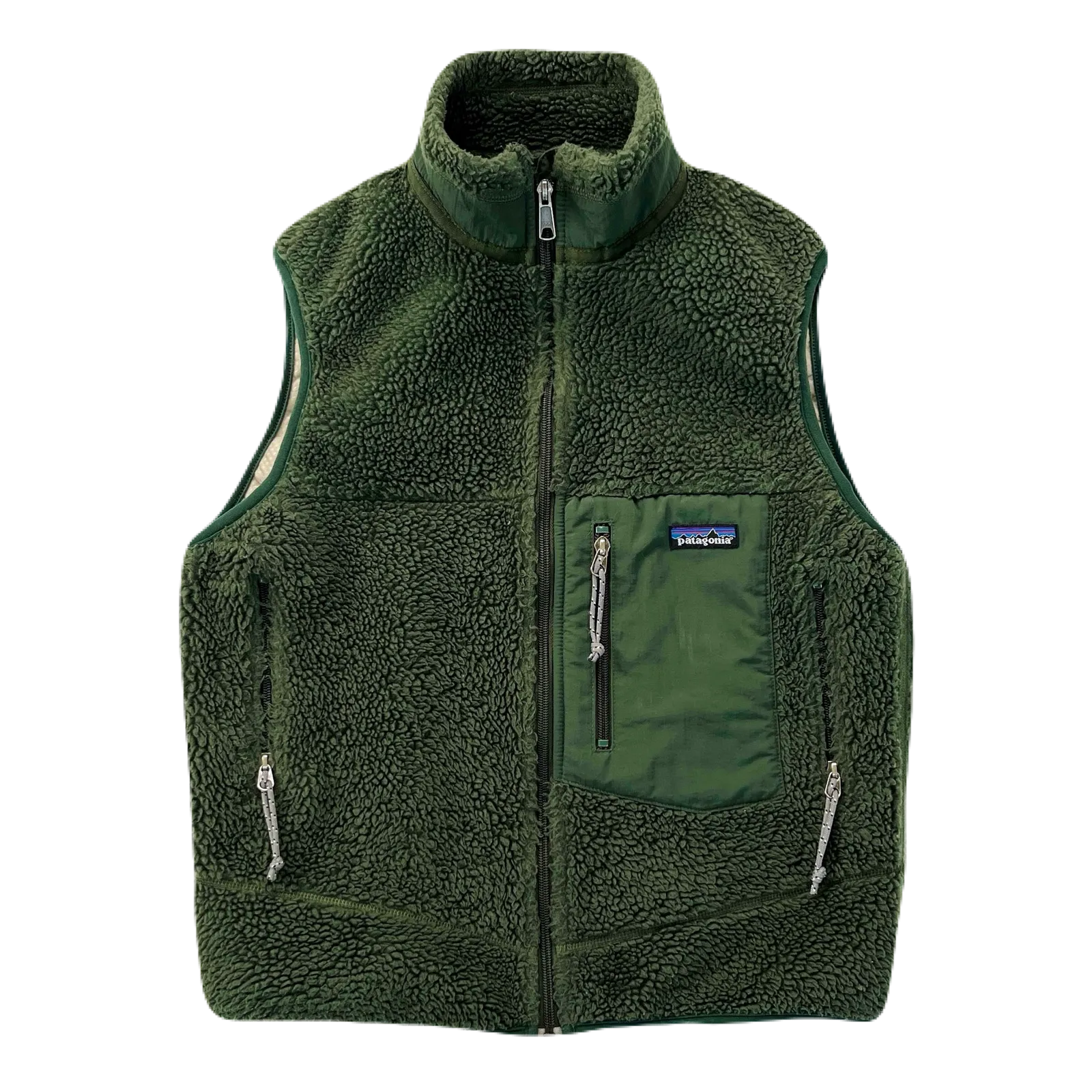 2000 Patagonia Made In The U.S.A. Retro-X Vest, Dark Moss (S)