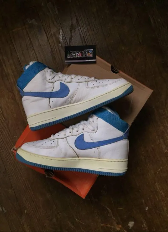 2001 Nike Air Force 1 High B Columbia Blue 324038 141