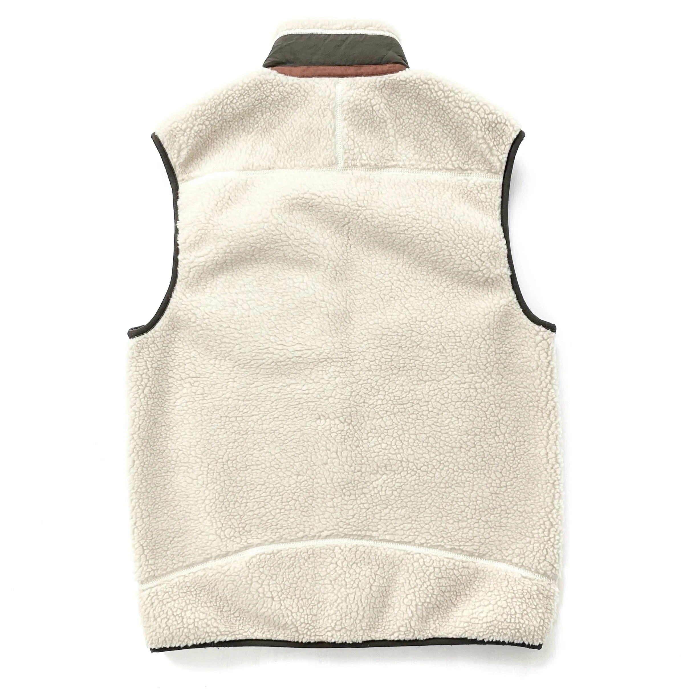 2012 Patagonia Classic Retro-X Fleece Vest, Natural & Walnut (M)