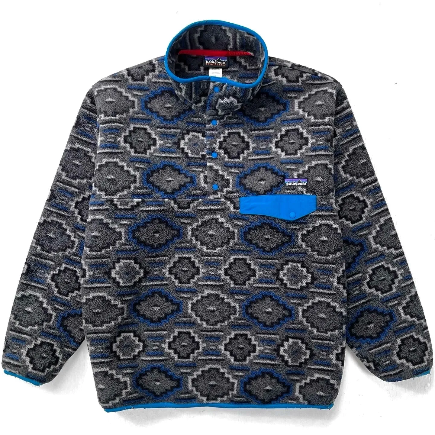 2012 Patagonia Printed Synchilla Snap-T, Yanaba: Forge Grey (M/L)