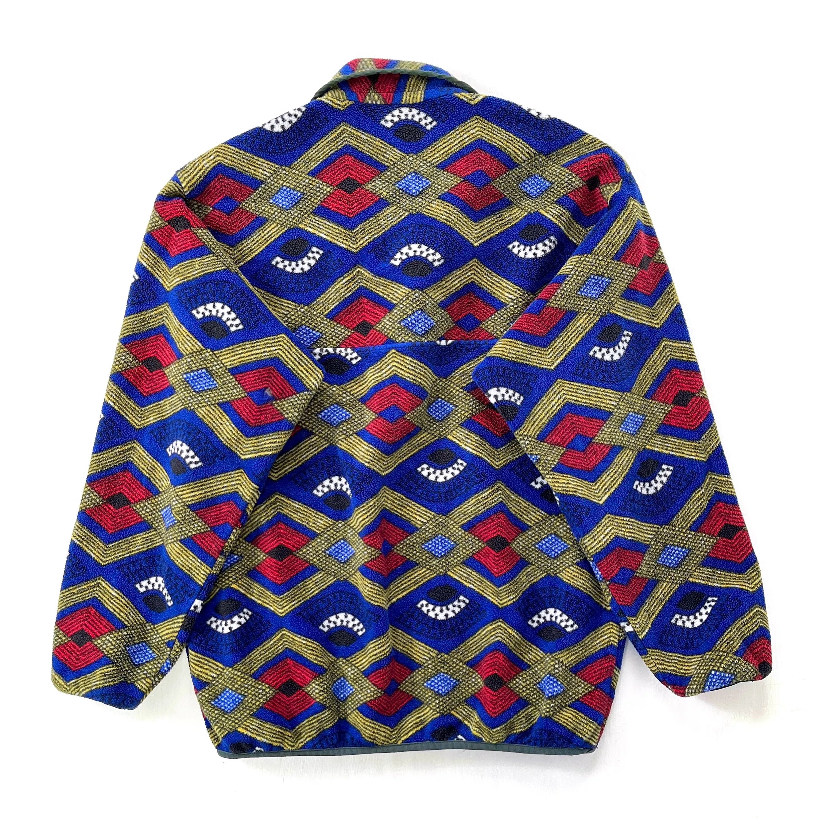 2014 Patagonia Printed Synchilla Snap-T, Slowfoot: Cobalt Blue (M)