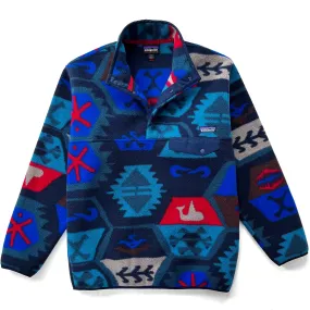 2015 Patagonia Printed Synchilla Snap-T, Cave: Underwater (M)