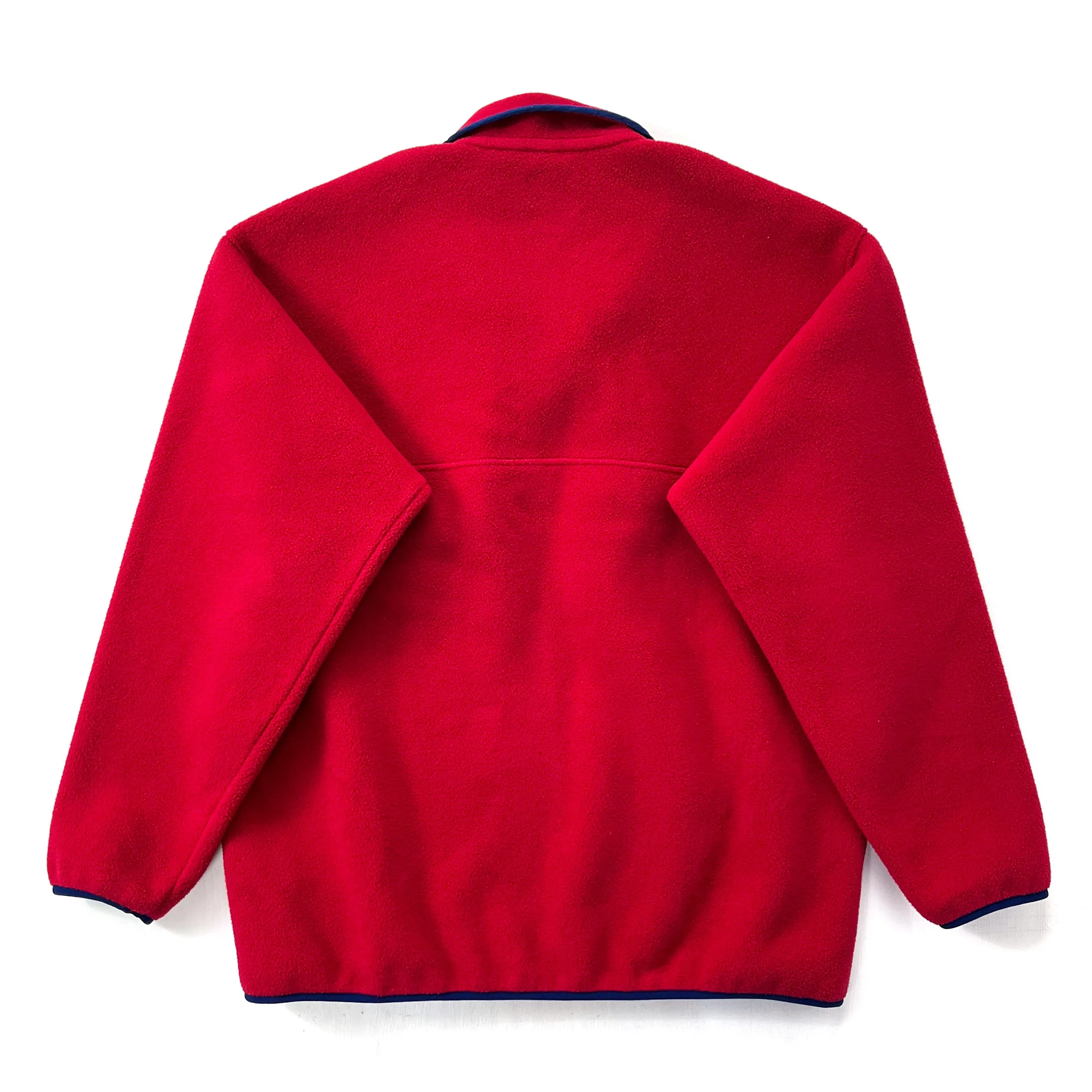 2015 Patagonia Synchilla Snap-T Fleece Pullover, Red & Navy (L/XL)