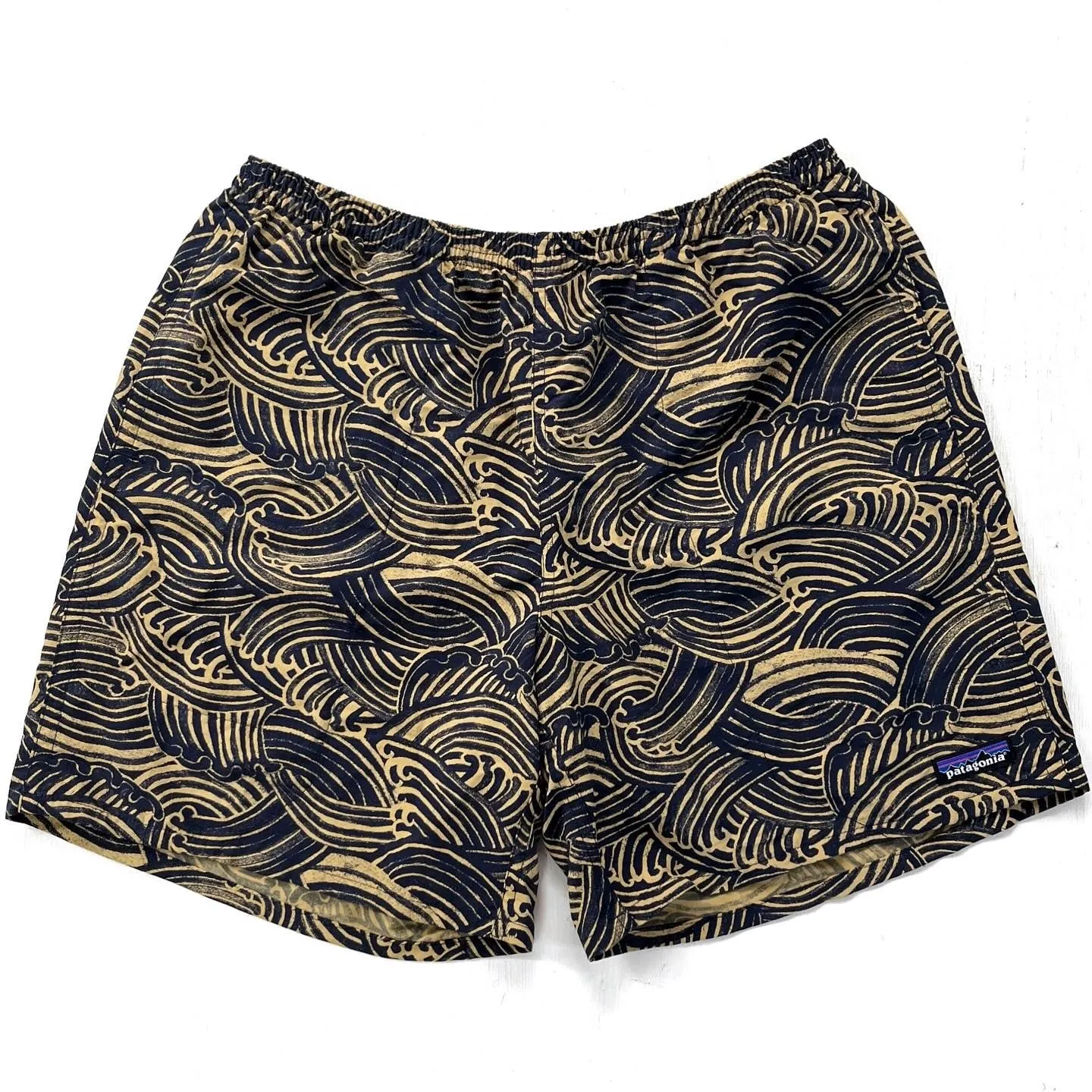 2016 Patagonia Mens 7” Printed Baggies Shorts, Water Maker (L)