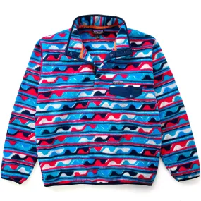 2016 Patagonia Printed Synchilla Snap-T, Delta: Navy Blue (L)