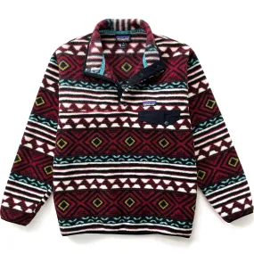 2016 Patagonia Printed Synchilla Snap-T, Saltillo: Cinder Red (S)