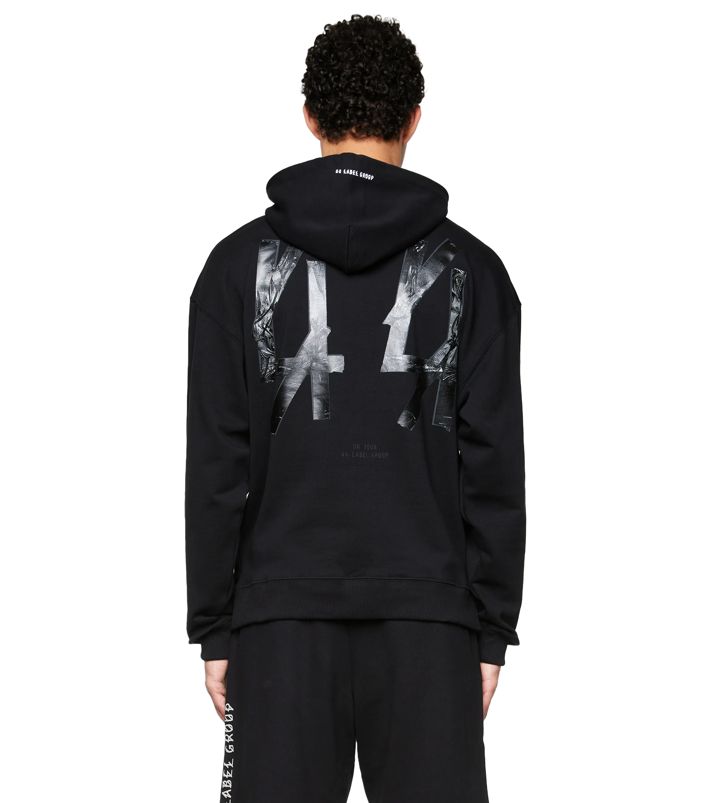 44 Label Group    Classic Logo Hoodie Black