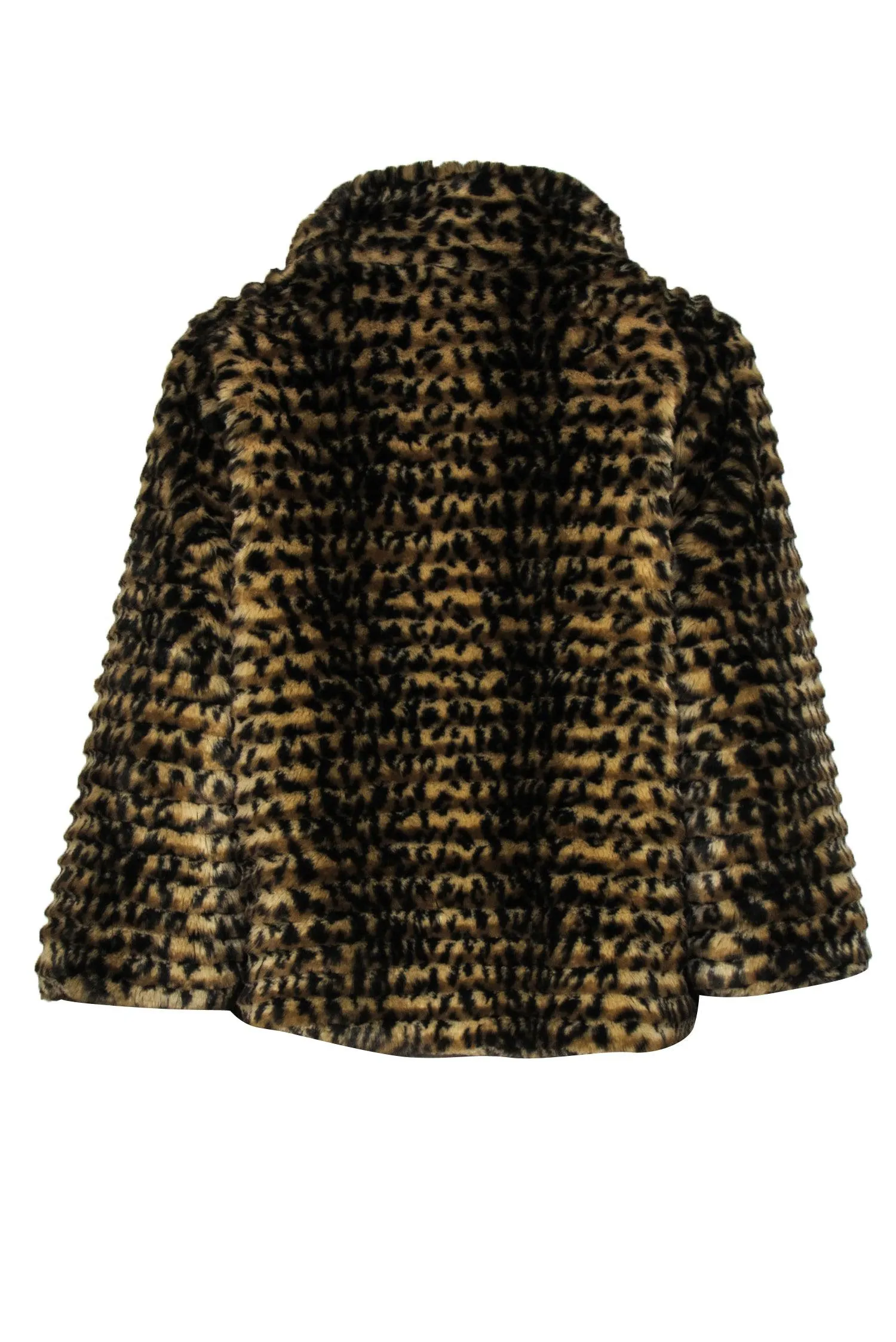 7 For All Mankind - Cheetah Print Faux Fur Jacket Sz M