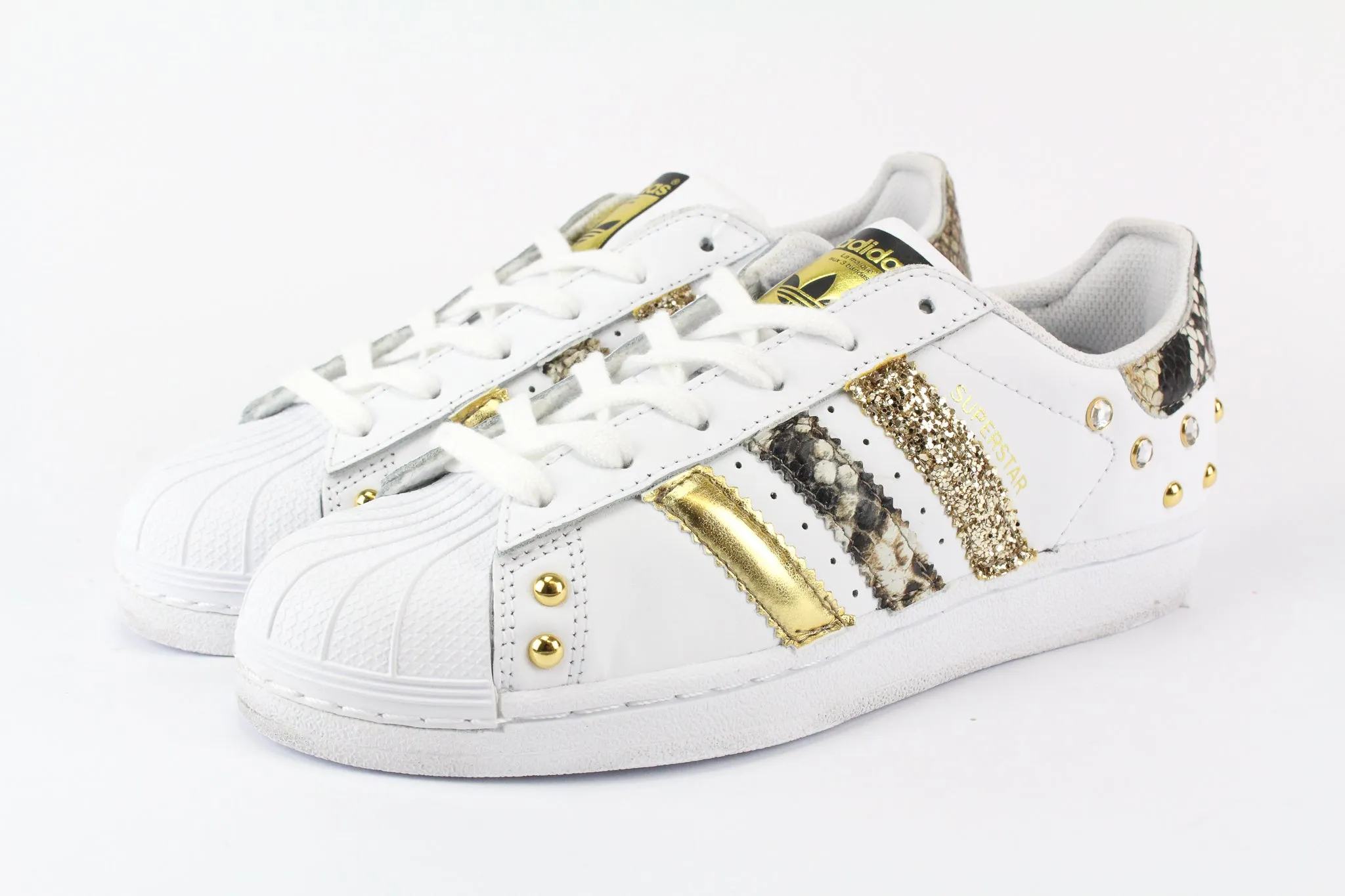 Adidas Superstar Pitone Glitter & Borchie