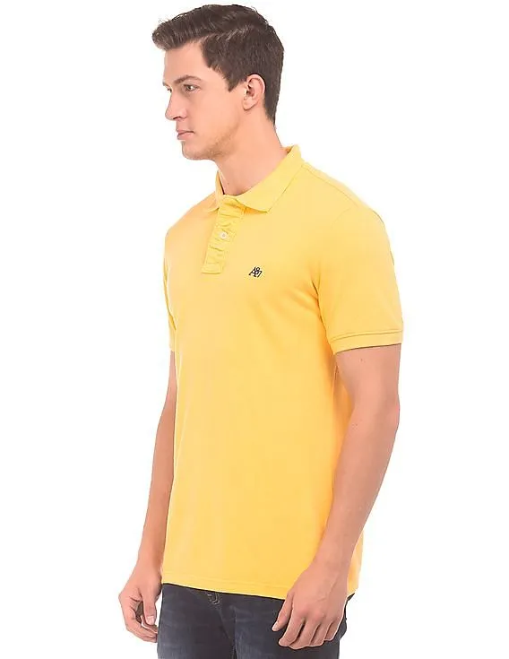 Aeropostale Solid Pique Polo Shirt