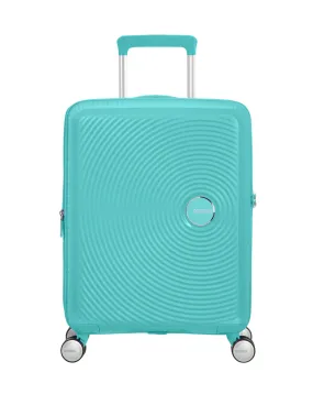 American Tourister Soundbox Spinner 55cm Cabin Suitcase Poolside Blue | Simply Be