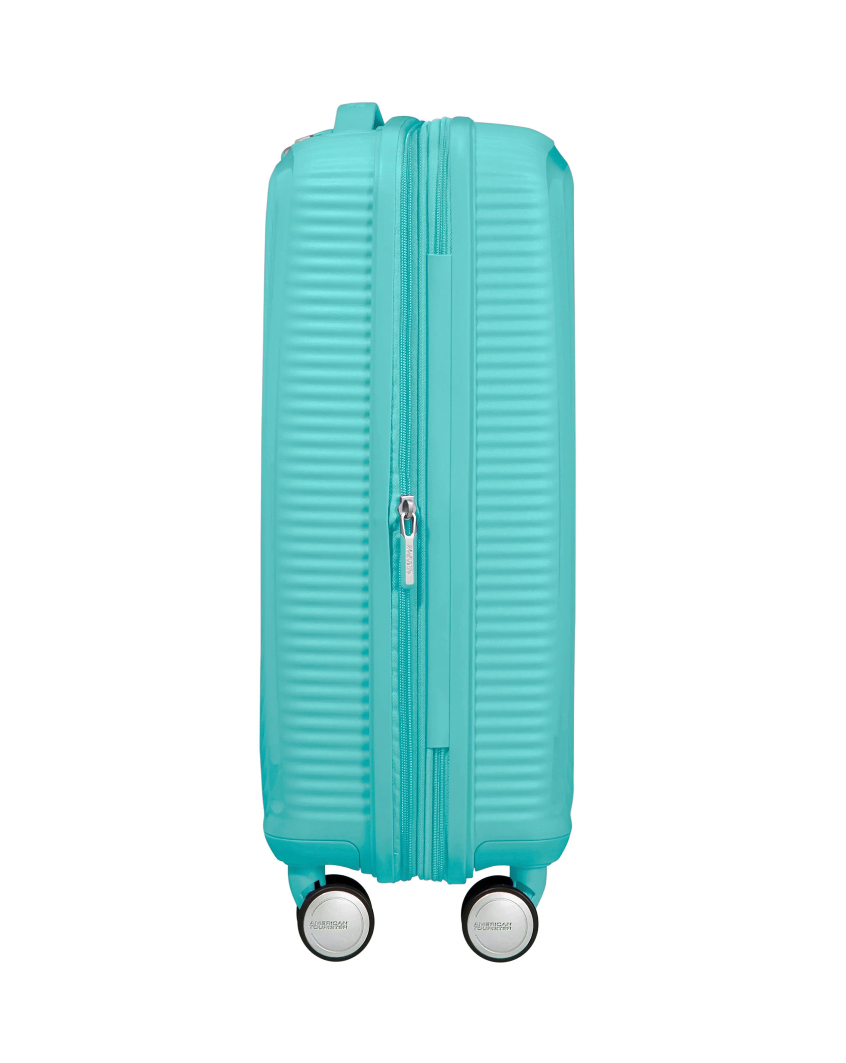 American Tourister Soundbox Spinner 55cm Cabin Suitcase Poolside Blue | Simply Be