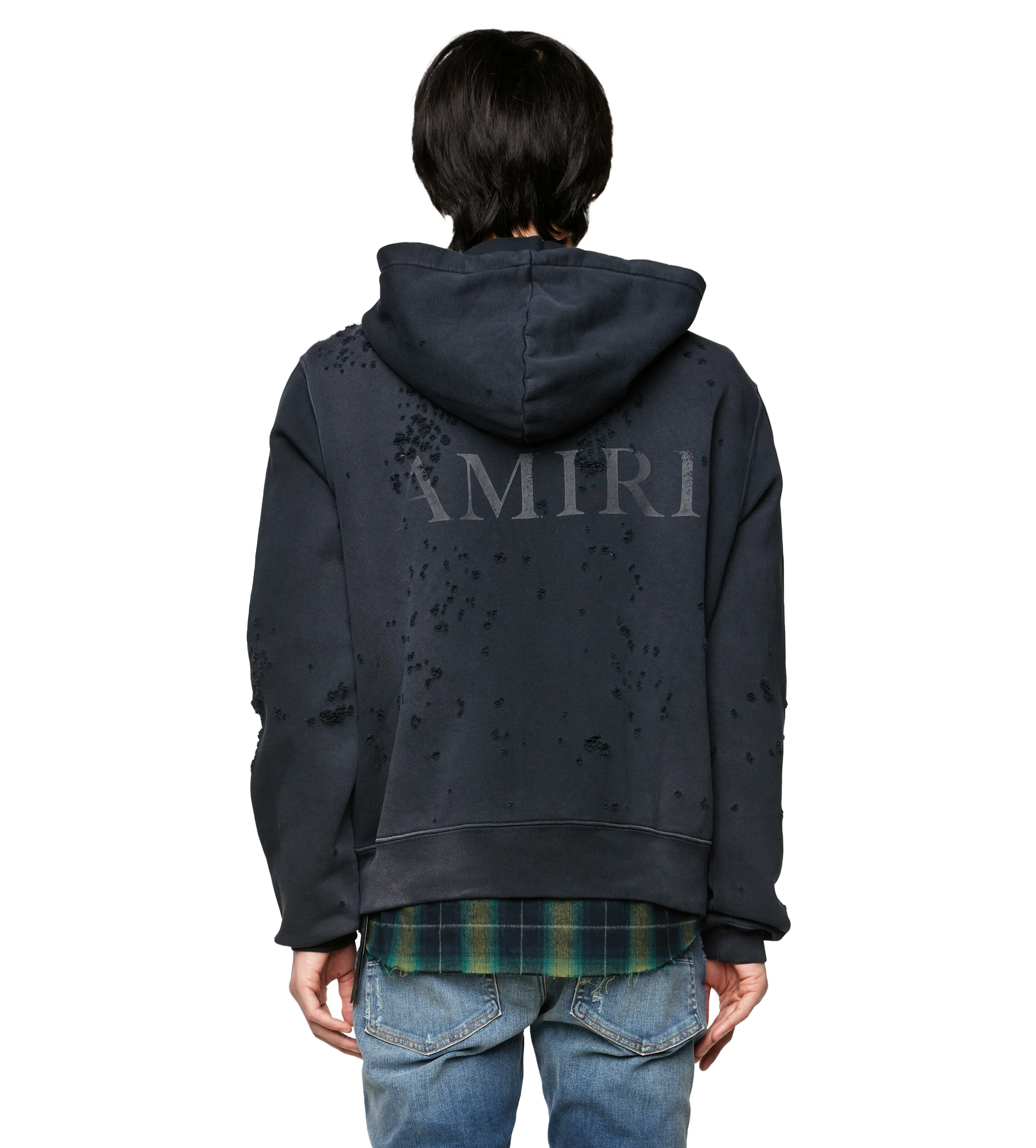 Amiri    Shotgun Zip Hoodie Black