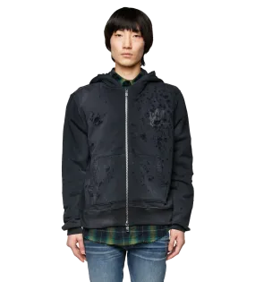 Amiri    Shotgun Zip Hoodie Black