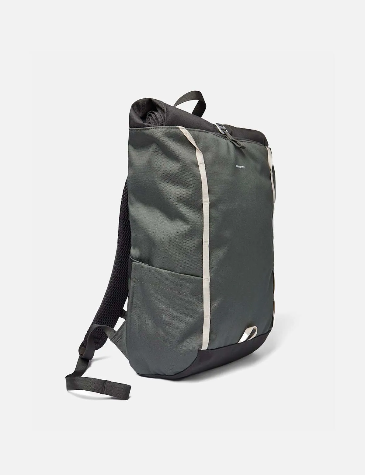 Arvid Recycled Poly Rolltop Backpack - Military Olive Green