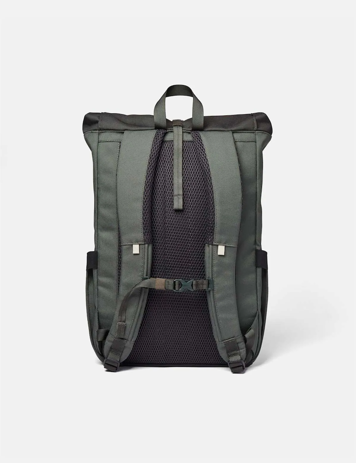 Arvid Recycled Poly Rolltop Backpack - Military Olive Green