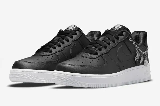 Authentic nike air force 1 low lx black pendant white dd1525 001 women size