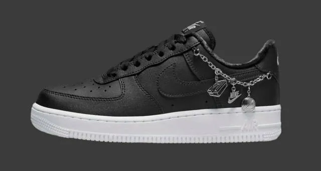 Authentic nike air force 1 low lx black pendant white dd1525 001 women size