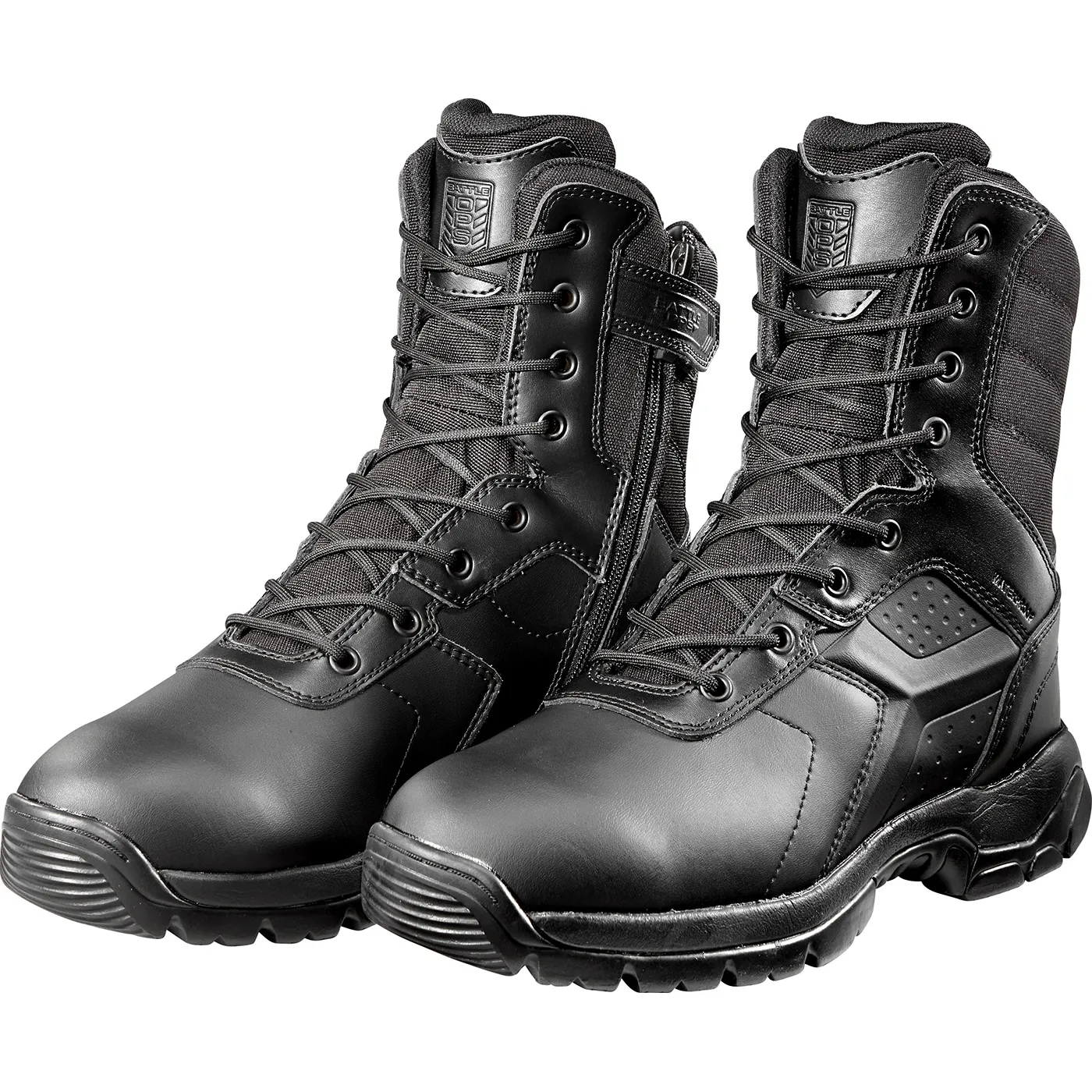 BD Protective Men's 8-inch Composite Toe Electrical Hazard Waterproof Zipper Tactical Boot