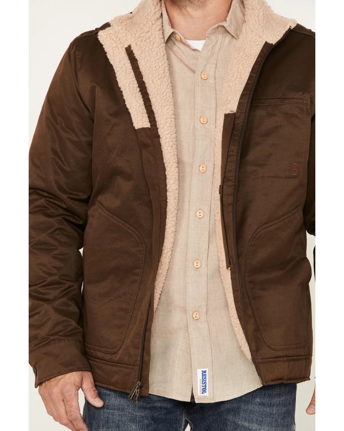 Brothers and Sons Men's Concealed Carry Sherpa Lined Jacket