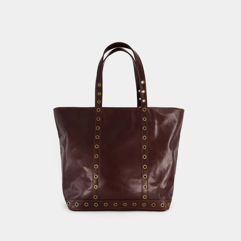 Cabas L tote - Vanessa Bruno - Leather - Chocolate