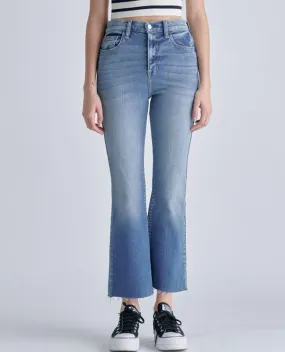 Cello High Rise Crop Flare Jeans