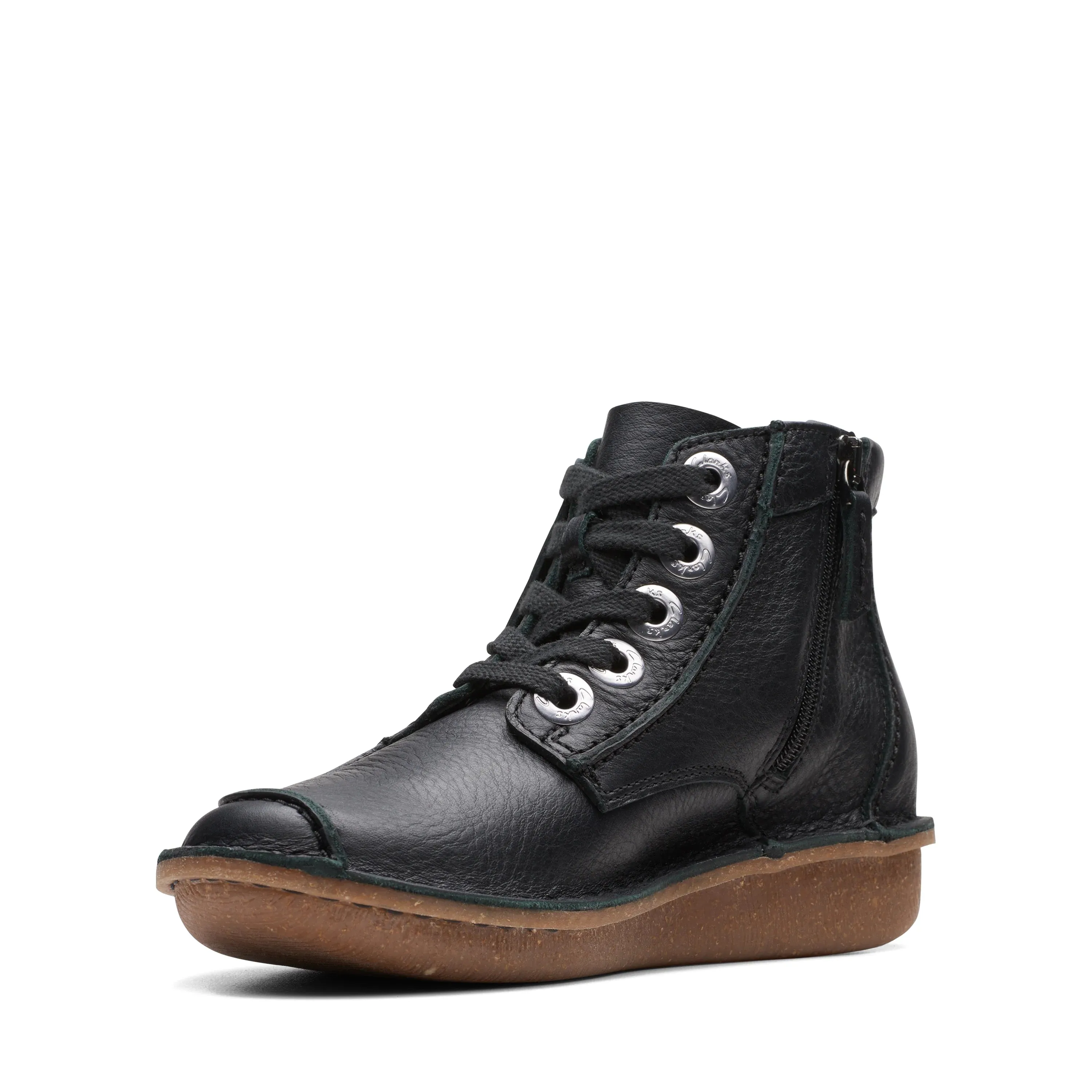 CLARKS | BOTINES MUJER | FUNNY CEDAR BLACK LEATHER | NEGRO