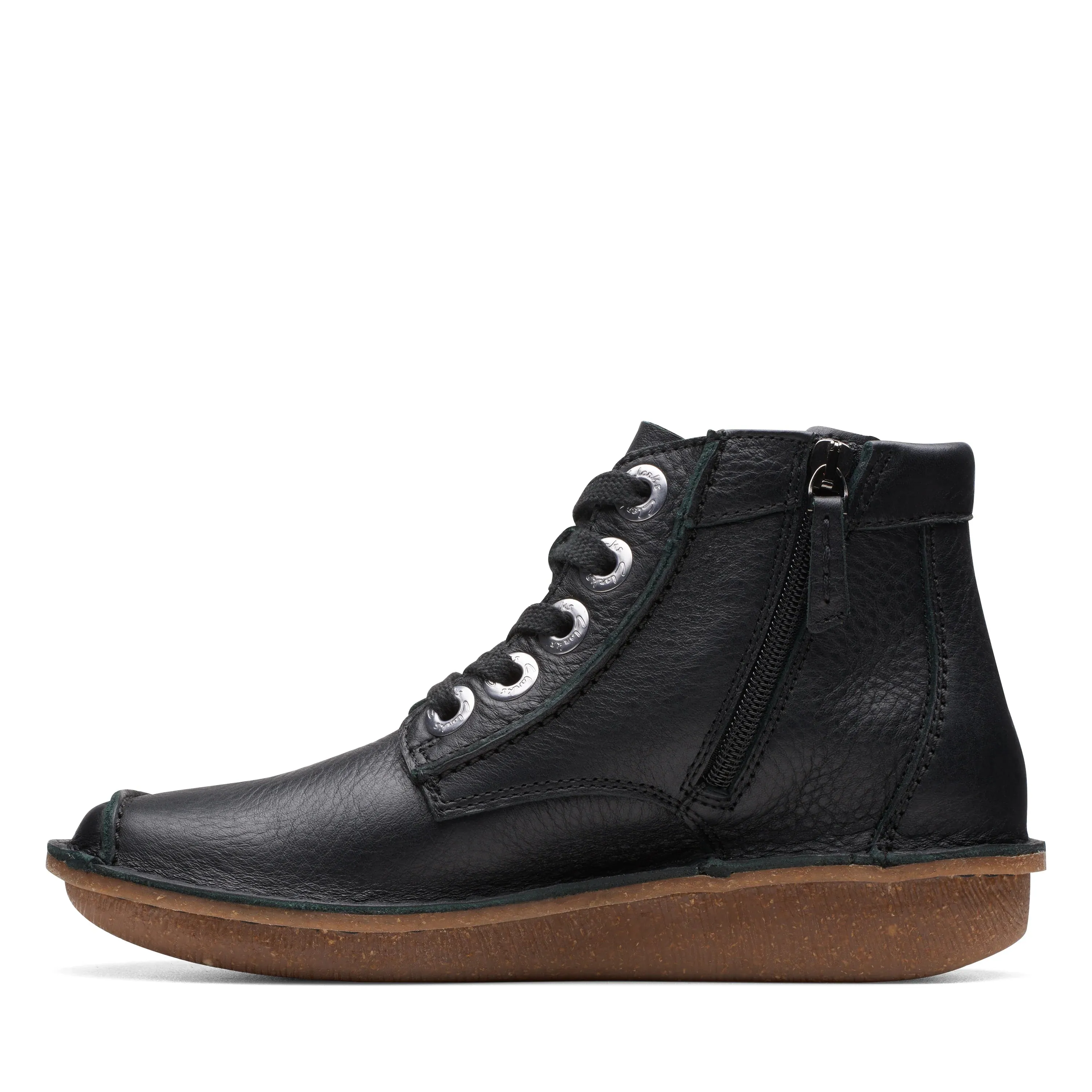 CLARKS | BOTINES MUJER | FUNNY CEDAR BLACK LEATHER | NEGRO