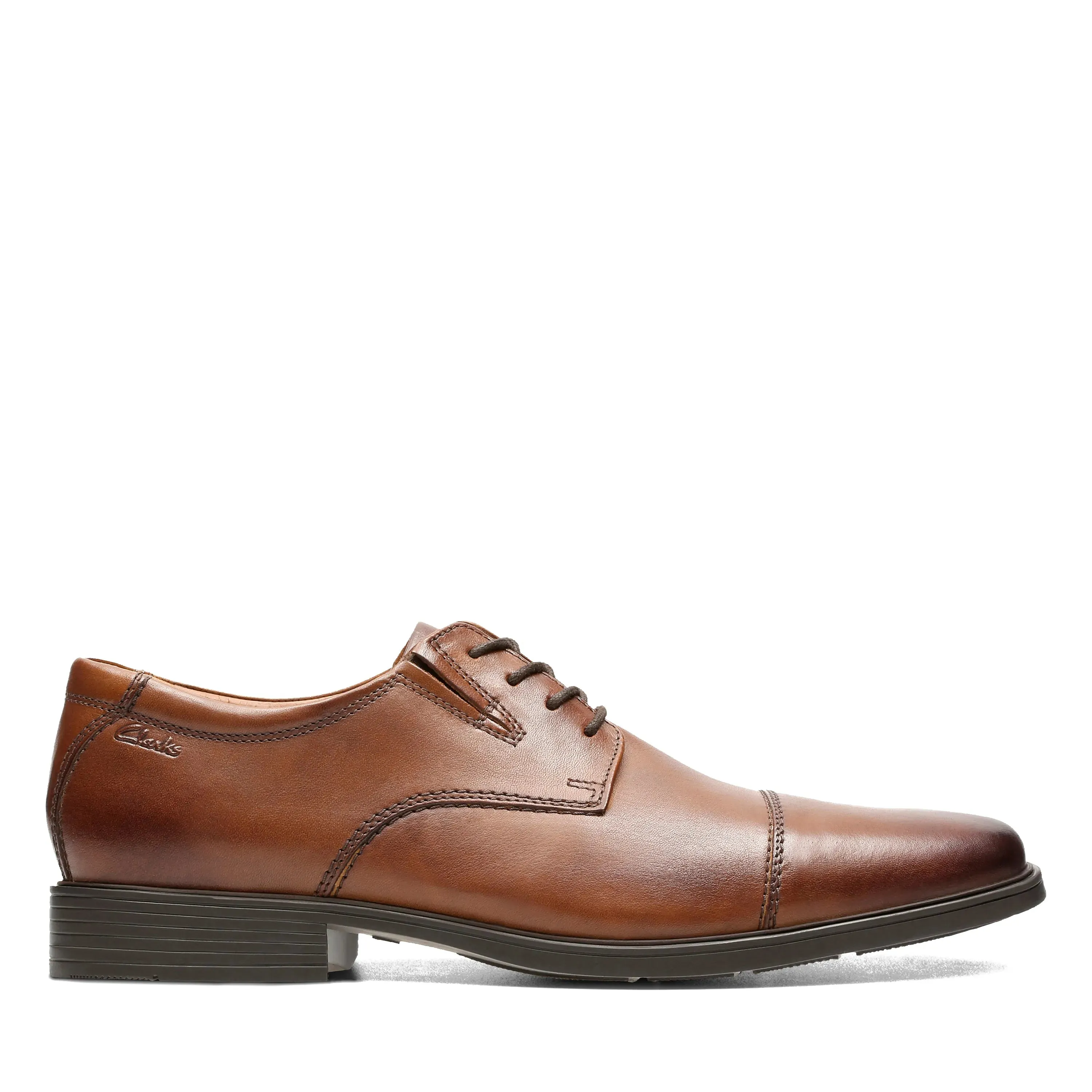 CLARKS | ZAPATOS DERBY HOMBRE | TILDEN CAP DARK TAN LEA | MARRN