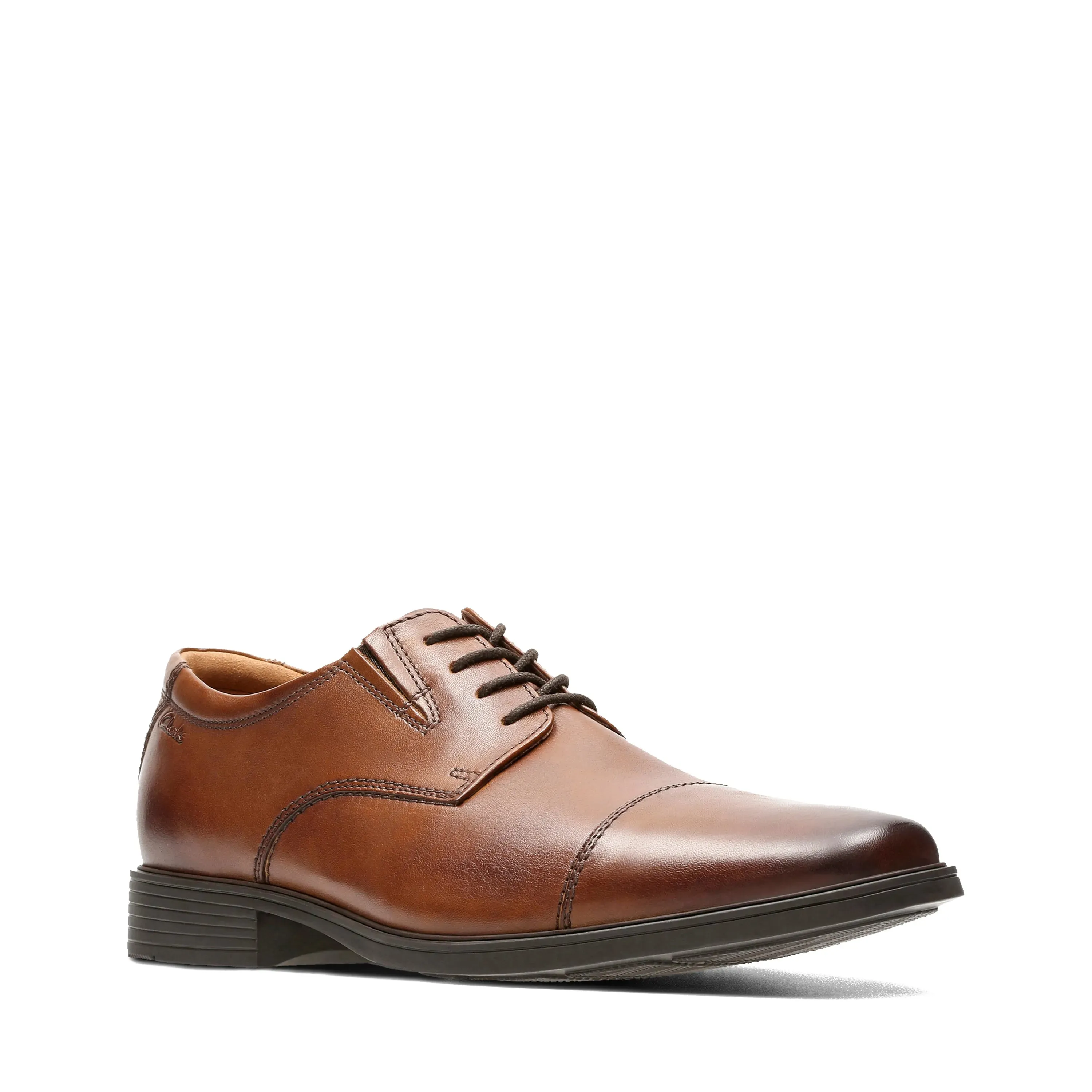 CLARKS | ZAPATOS DERBY HOMBRE | TILDEN CAP DARK TAN LEA | MARRN