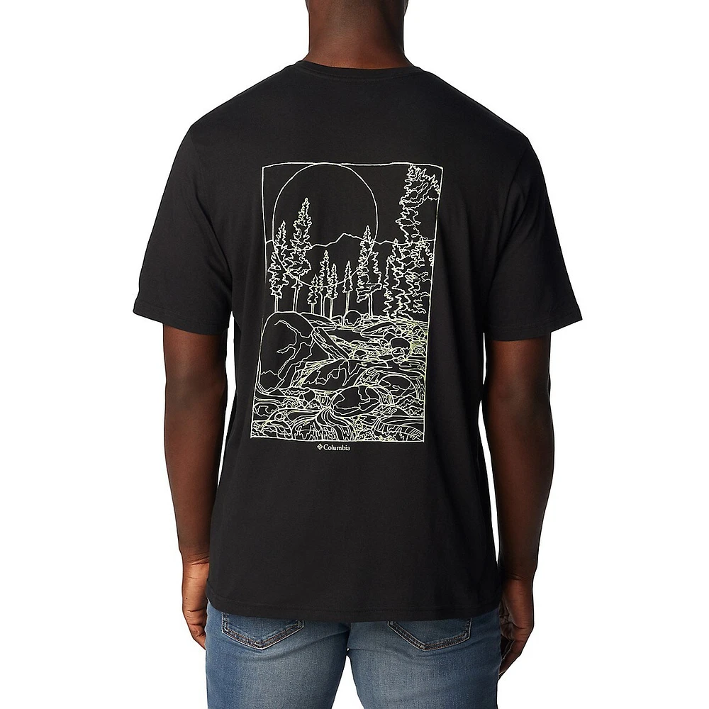 Columbia Rockaway River Graphic-Back Logo T-Shirt