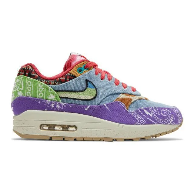 Concepts x nike air max 1 sp (far out special box/ wild violet/ multi-color/ multi-color/ sail) men