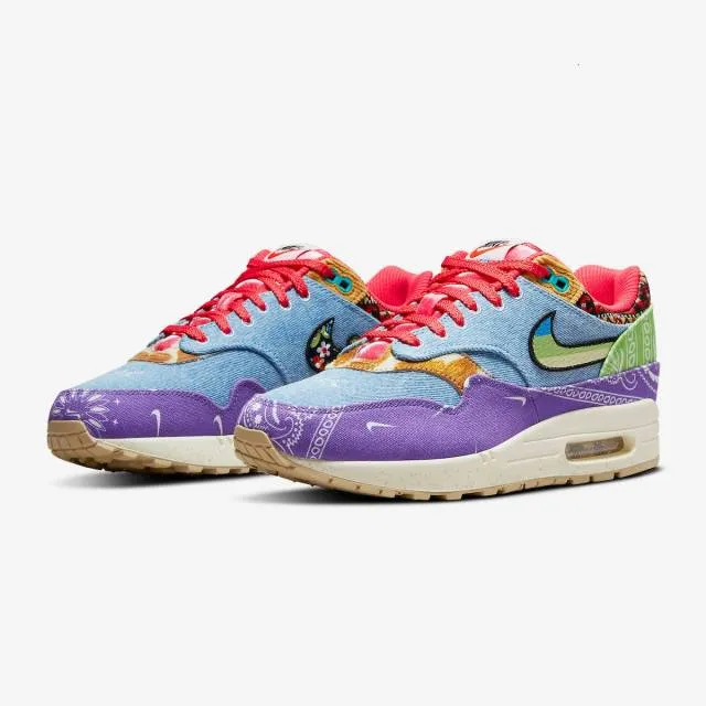 Concepts x nike air max 1 sp (far out special box/ wild violet/ multi-color/ multi-color/ sail) men