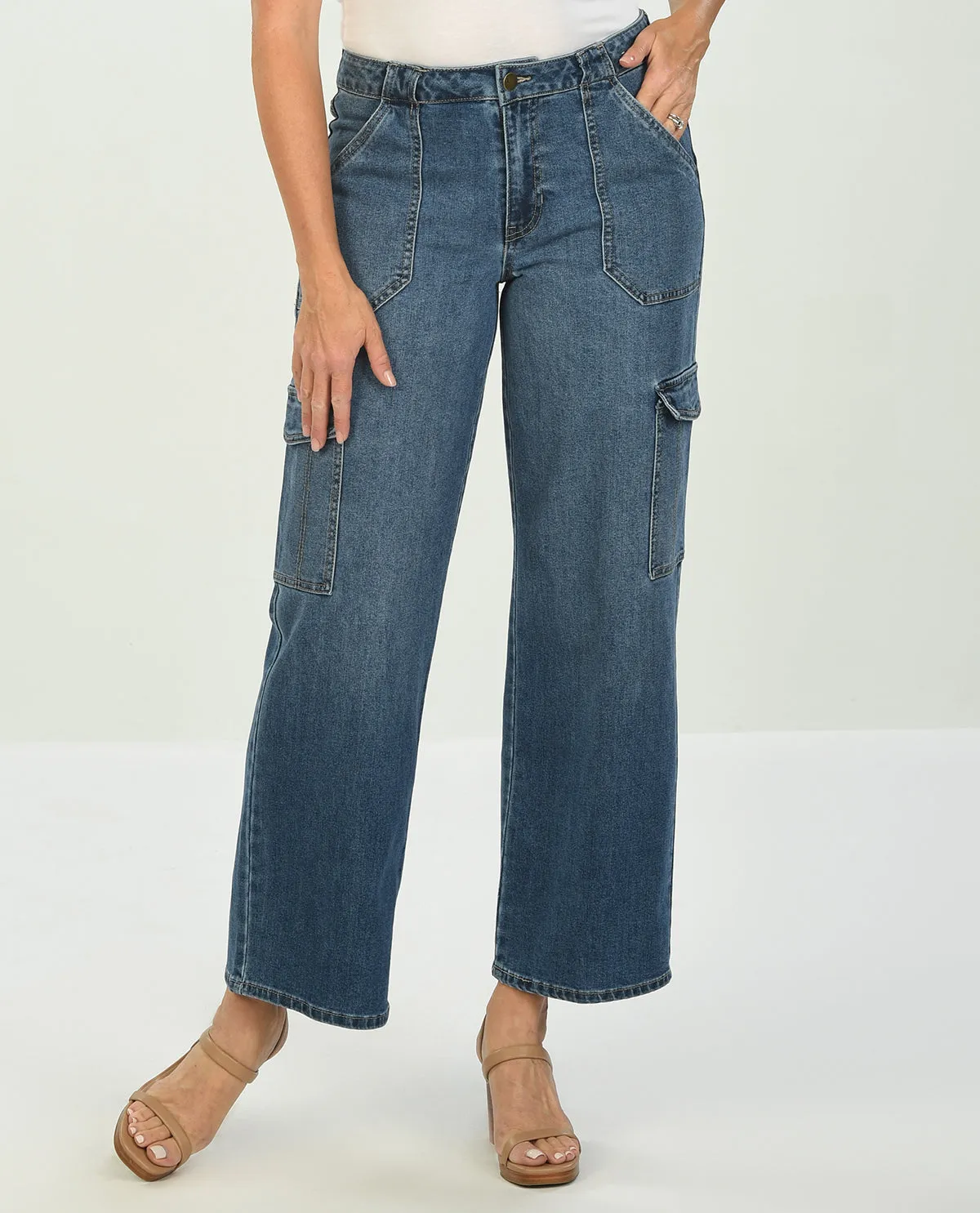 D Jeans Wide Women's Cargo Jean