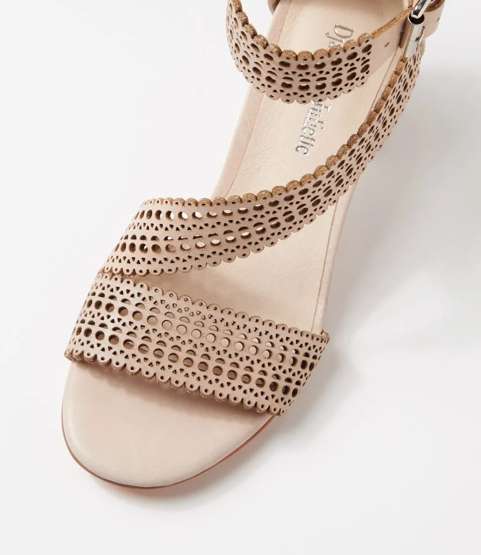 DJANGO & JULIETTE Capine Almond Natural Leather Sandals