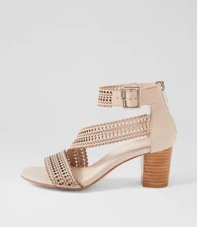 DJANGO & JULIETTE Capine Almond Natural Leather Sandals