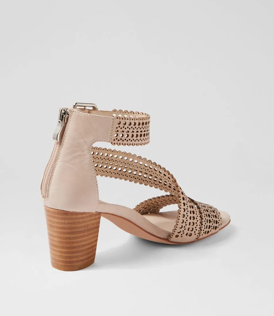 DJANGO & JULIETTE Capine Almond Natural Leather Sandals