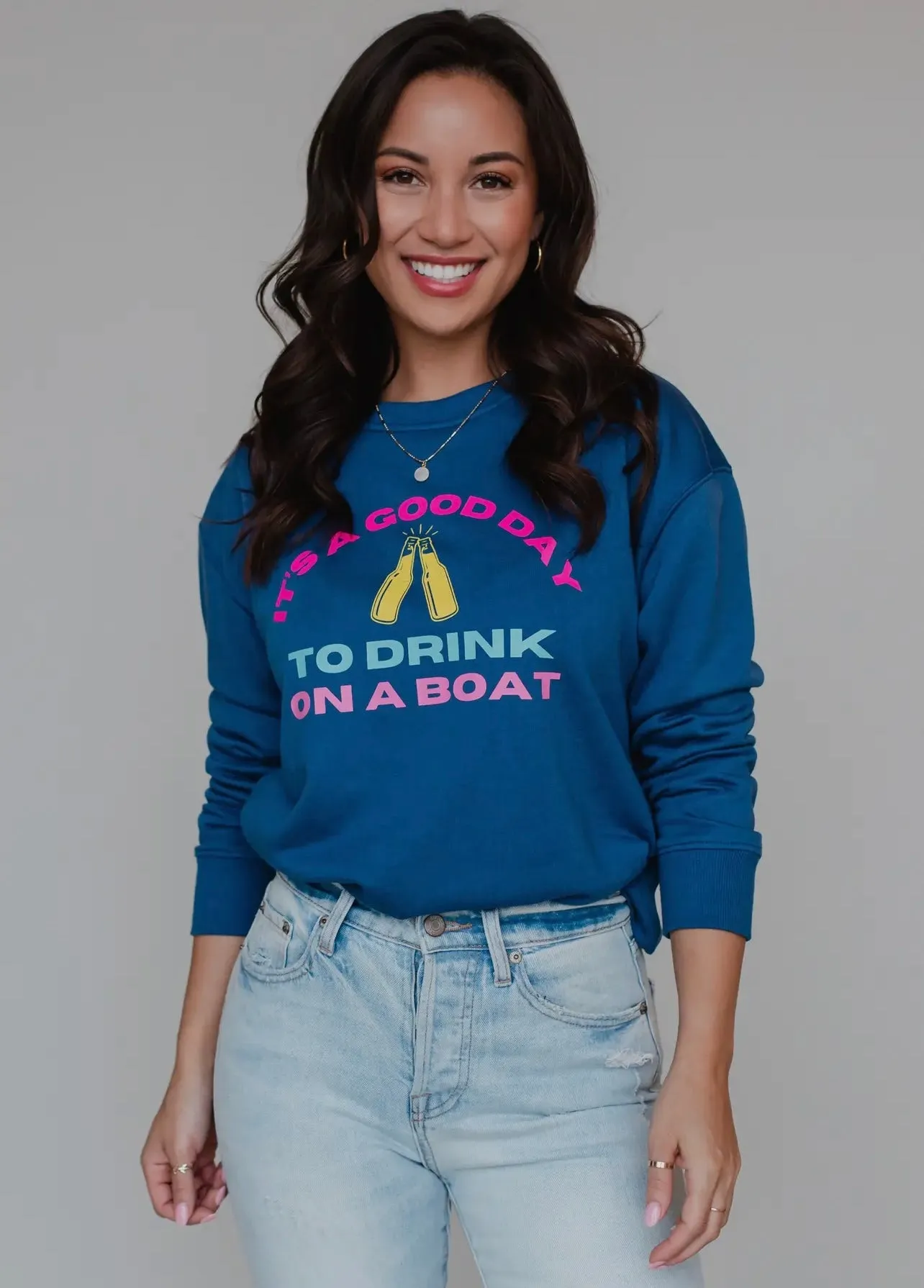 “Drink On A Boat” Pullover Sweatshirt