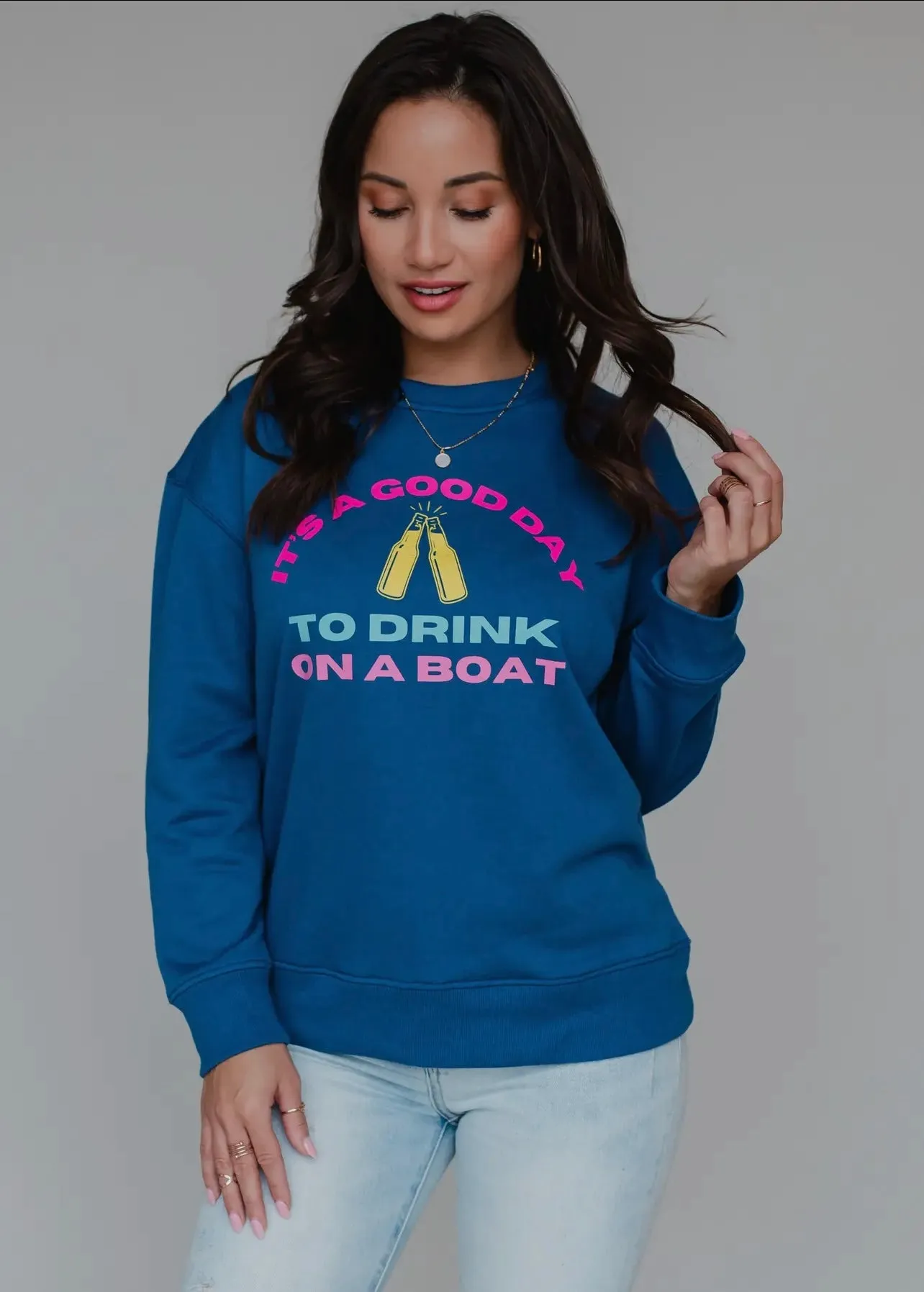 “Drink On A Boat” Pullover Sweatshirt