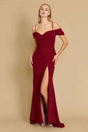 Dylan & Davids Long Formal Off The Shoulder Wrap Evening Dress