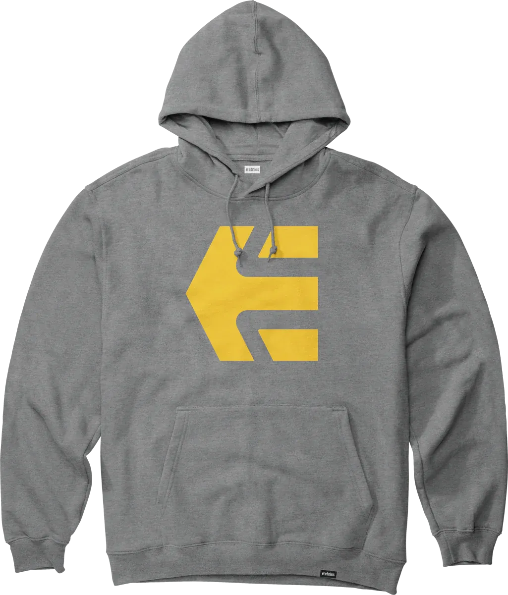 etnies Classic Icon Hoodie, Grey Yellow