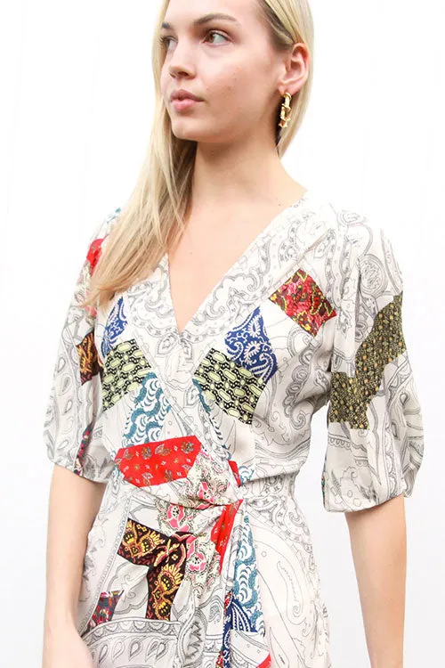 ETRO Patchwork Wrap Dress - FINAL SALE