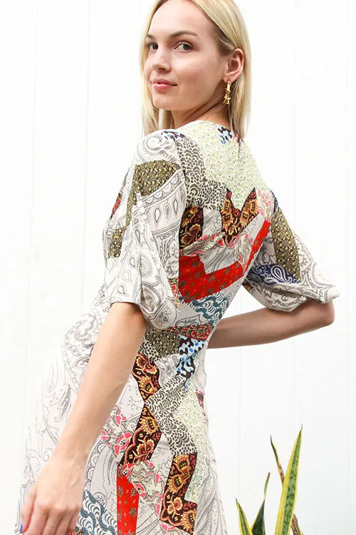 ETRO Patchwork Wrap Dress - FINAL SALE