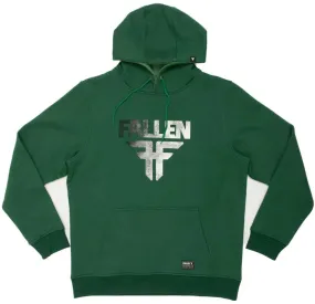 Fallen Insignia Hoodie, Emerald Green