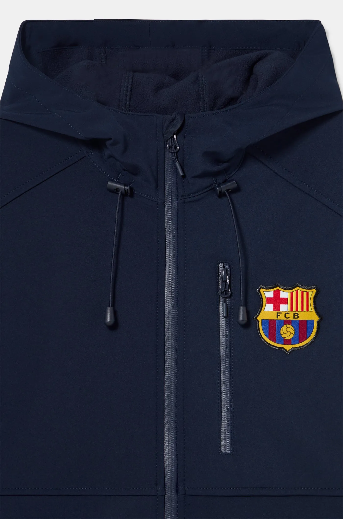 FC Barcelona Hooded blue softshell jacket