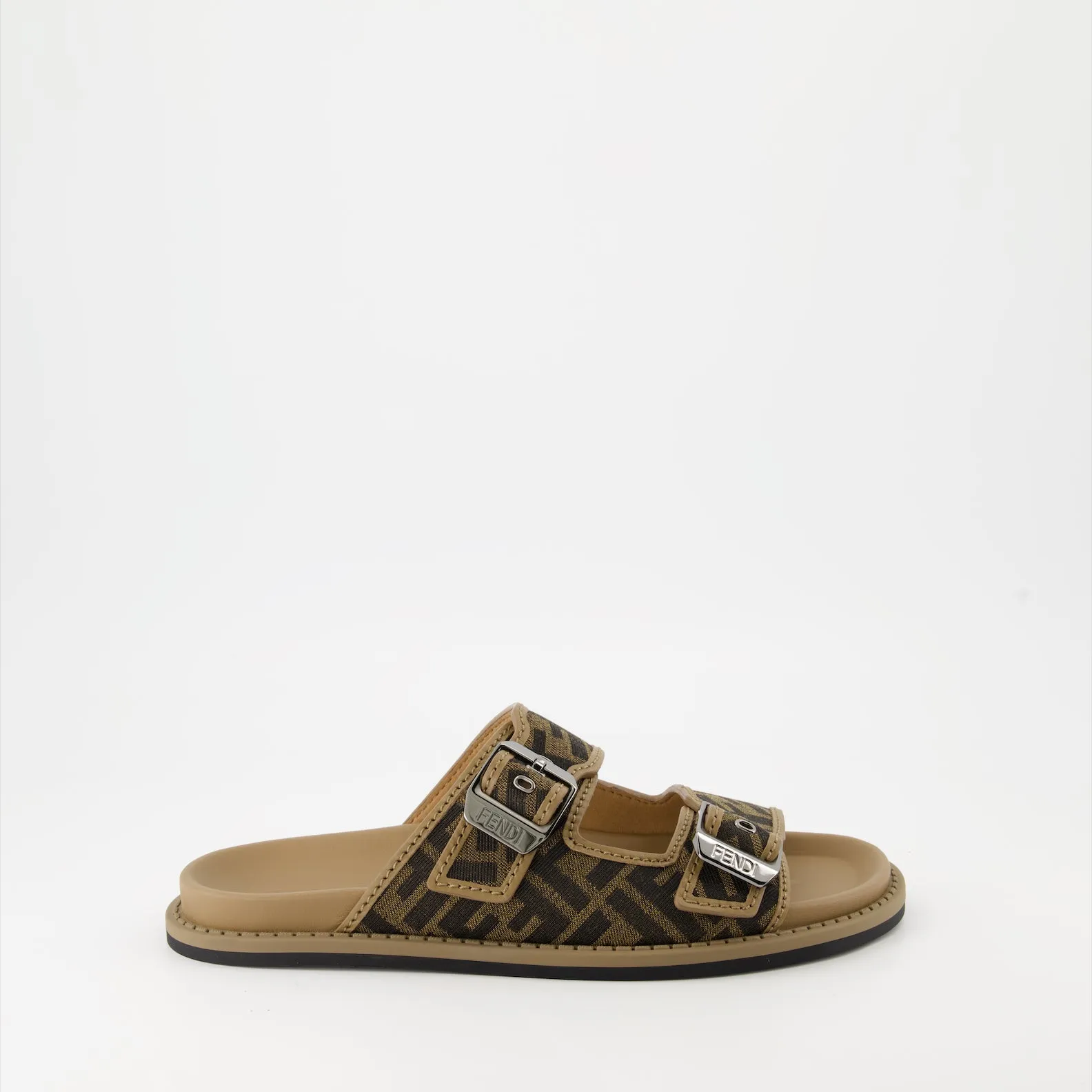 Fendi Feel FF Jacquard Sandals