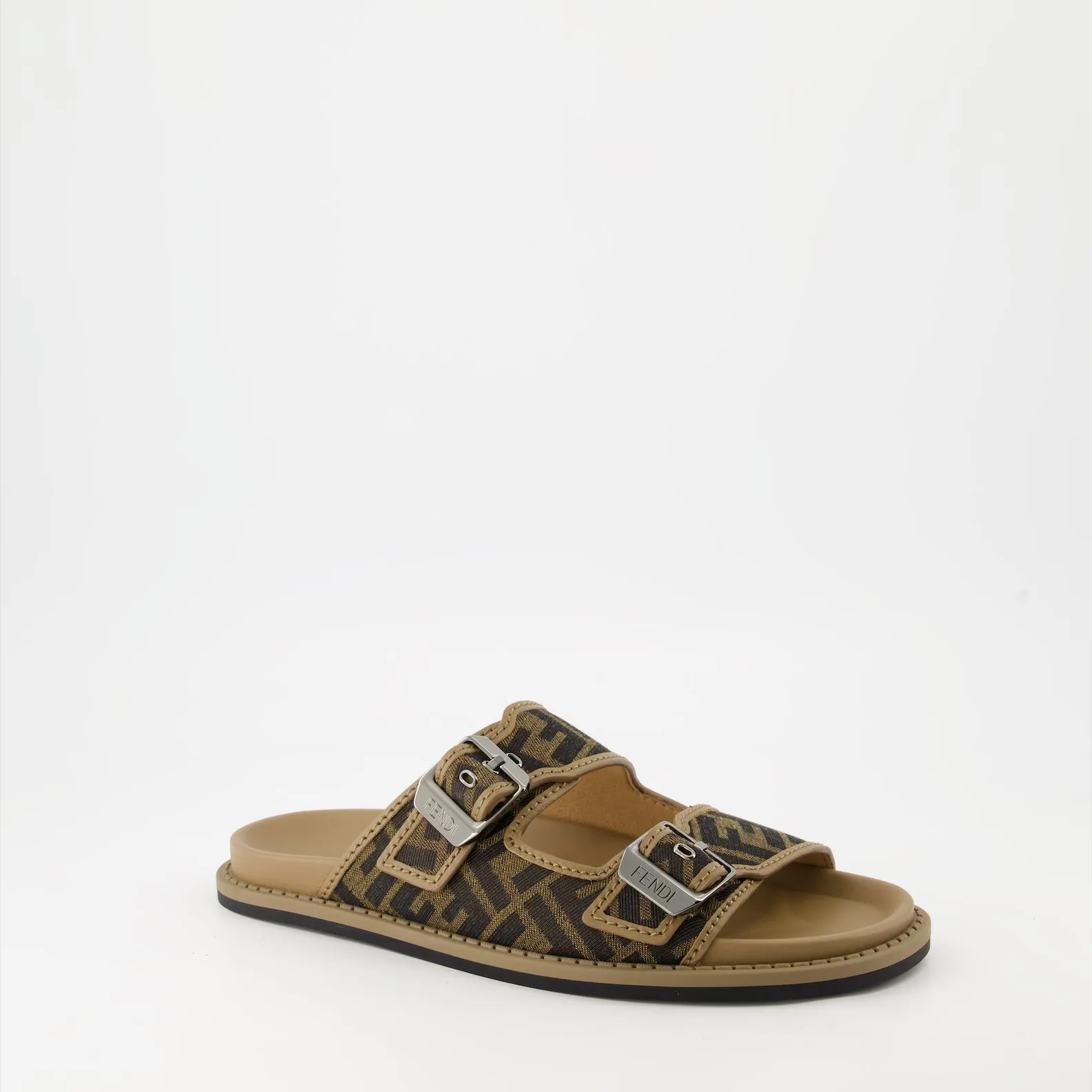 Fendi Feel FF Jacquard Sandals